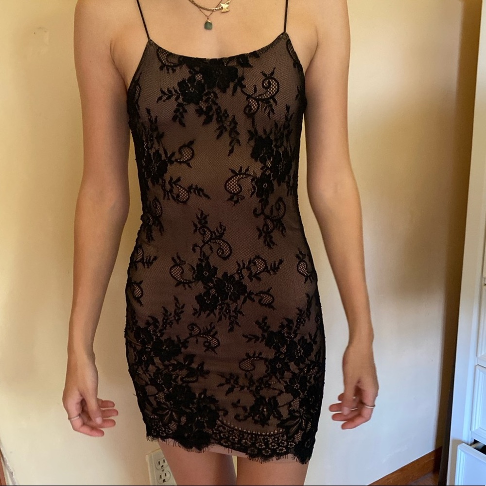 h&m lacey dress